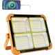 thumbnail image 1 of Foco LED recargable de 100 W, luz de trabajo de 10&nbsp;000 LM, linterna portátil con panel solar, 5 modos de iluminación para exteriores, ideal para camping, obras, garajes y talleres., 1 of 5