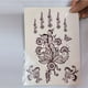 thumbnail image 1 of 1 sheet Waterproof and Sweatproof Temporary Tattoo Sticker for Women - Lace Hollow Pattern Design, 1 of 3