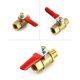 thumbnail image 4 of Interruptor de apagado QWORK 1/4 de latón de alta resistencia con válvula de bola, paquete de 6, 4 of 7