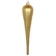 thumbnail image 1 of Adorno navideño Vickerman con purpurina dorada mate en forma de gota, 11 cm, 1 of 3