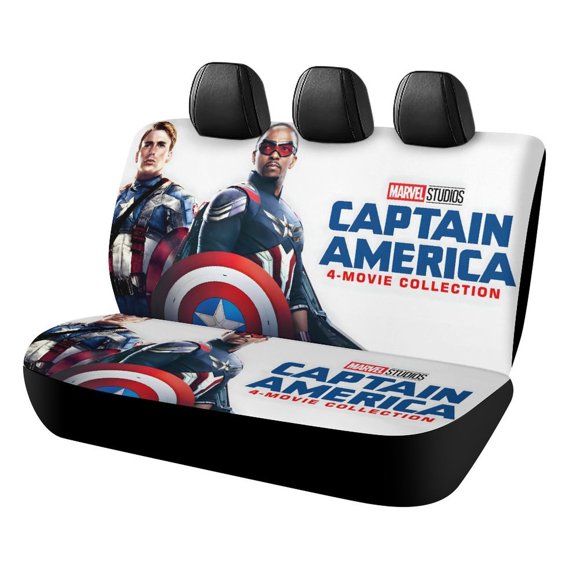 Funda de Asiento Trasero para Auto Capitán América Desmarcar 120x59x76cm