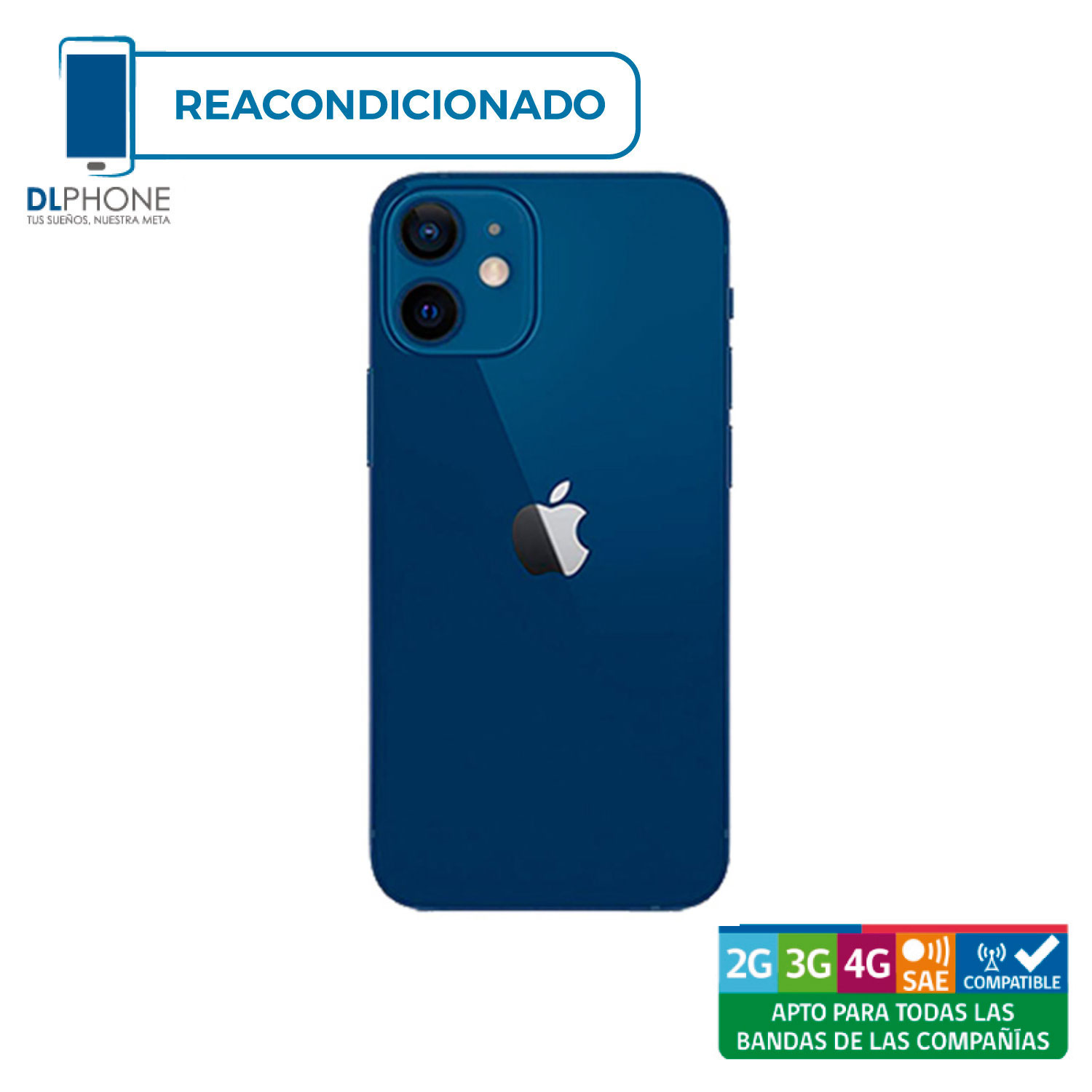 Apple - Iphone 12 Mini De 64Gb Azul Reacondicionado