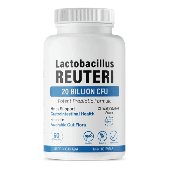 Lactobacillus Reuteri 20 Billones Cfu Probiotico Intestinal 60 caps