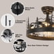 thumbnail image 4 of Ventilador de techo con luz Merexcint Farmhouse Rustic Black, 4 of 8