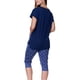 thumbnail image 3 of Pijama Capri Mujer Azul XL, 3 of 3