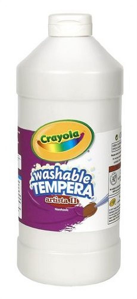 Pintura Tempera Lavable Crayola Botella De Plástico 32 Onzas Color Blanco