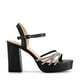 thumbnail image 1 of Sandalia Eco Cuero Taco Negro Fiesta Mujer Weide YOU205, 1 of 8