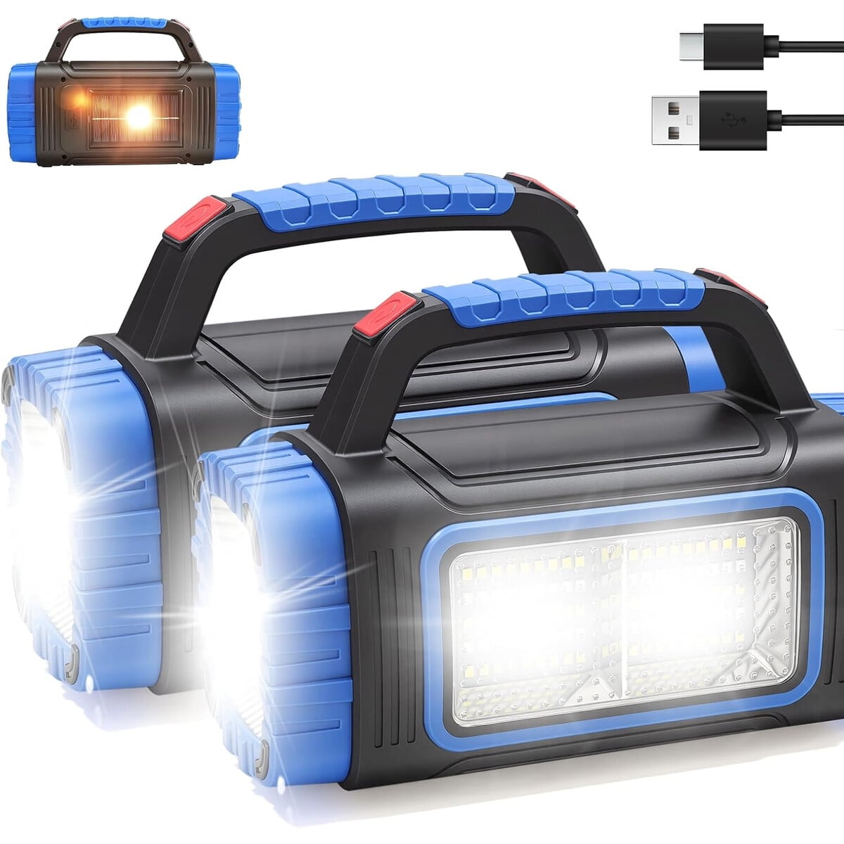 Linterna Solar Geebonflugens 8 Modos 2000mah Recargable Led