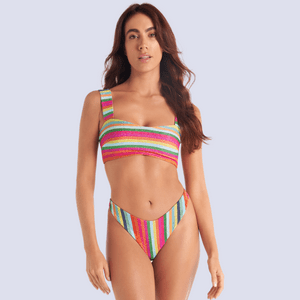 Bikini Rayado Brillante Chamela