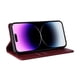 thumbnail image 4 of Funda Billetera de Cuero para iPhone 15 Pro Max con Tarjetero y Soporte - Tapa Magnética Rojo, 4 of 6