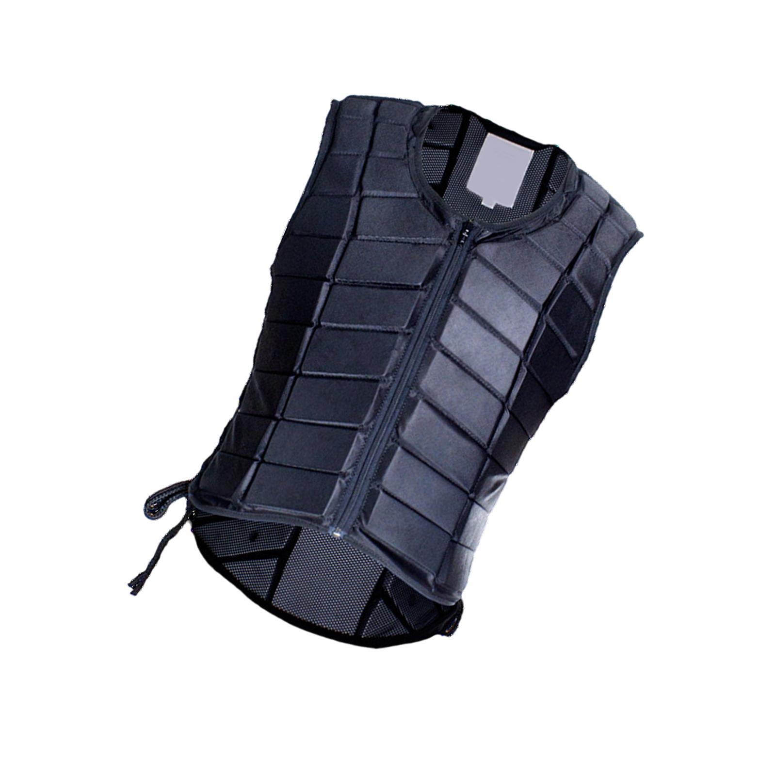 Magideal - Chaleco De Equitación Para Adultos Protección Acolchada Chaleco De Equitación Transpirable Negro , Xl Sg