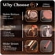 thumbnail image 4 of Juego de 4 vasos de cobre martillado para Moscow Mule, 470 ml, 4 of 6