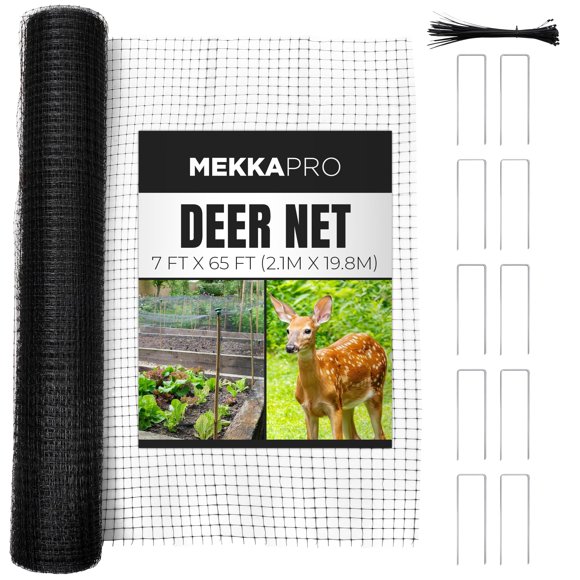 Cerca para ciervos MEKKAPRO 2,1 m x 19,8 m 40 gsm de alta resistencia