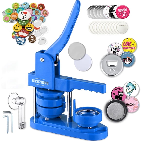 Máquina Para Hacer Pines Kit De Pines De 2 25 Azul