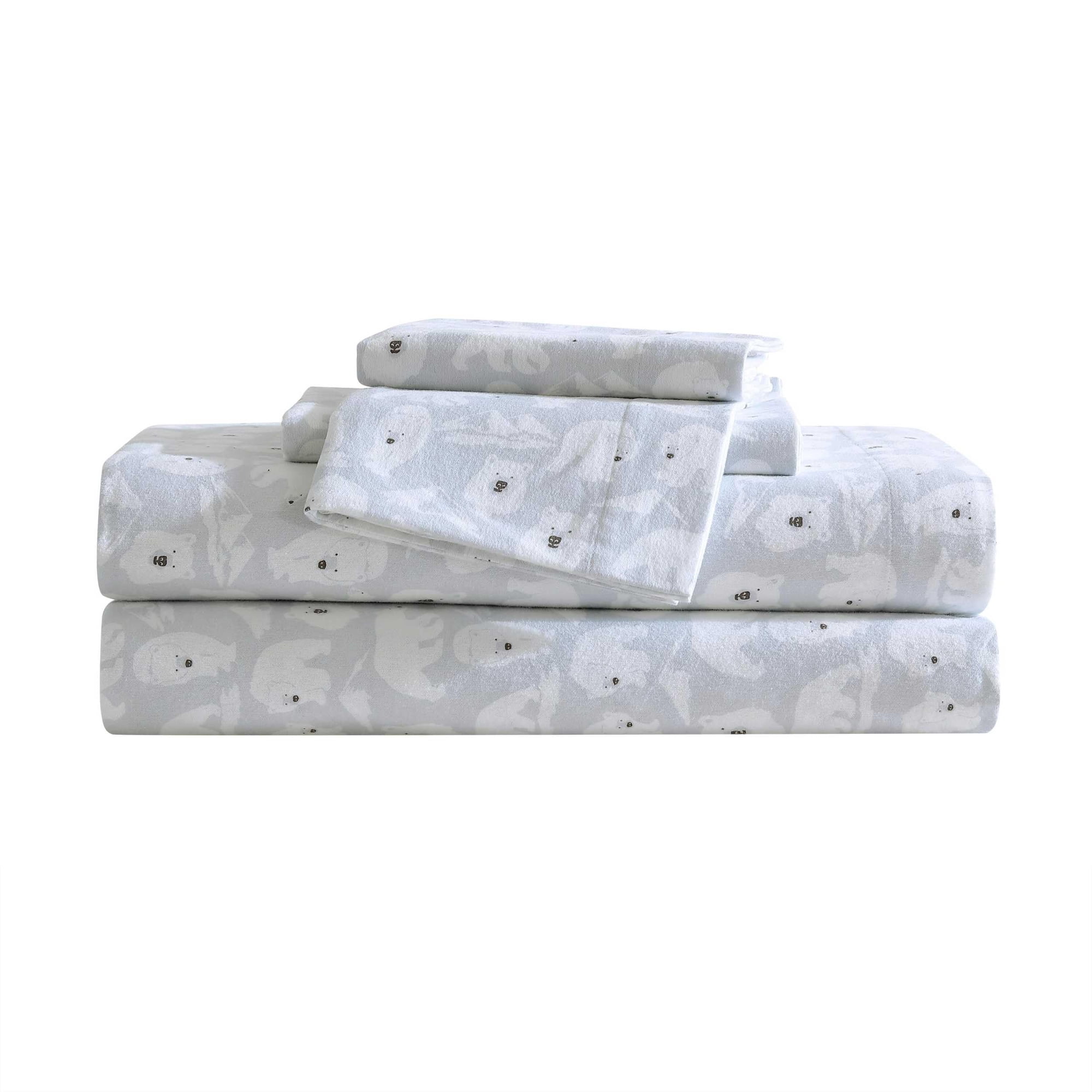 Sábanas De Franela Eddie Bauer Tamaño King Con Funda De Almohada Y Sábana Ajustable
