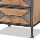 thumbnail image 5 of Mesa auxiliar Baxton Studio Laurel de metal gris envejecido y madera, 5 of 8