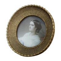 Magideal - Marco De Fotos, Decoración Retro Rústico Francés Vintage Regalo Patrón De Ratán Antiguo Marcos De Fotos Para Sala De Estar Hogar Pantalla Dormitorio G 4 Pulgadas