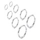 thumbnail image 1 of Aros Gabry&jwl 6 mm/8 mm/10 mm/12 mm Acero Inoxidable Plateado, 1 of 6