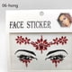 thumbnail image 1 of 5.71*5.91inch Sexy Face Sticker Rhinestone Tattoo Sticker Flashy False Tattoo Women's Party Eyebrow Sticker Decoration DIY Jewelry Tattoo Sticker, 1 of 3