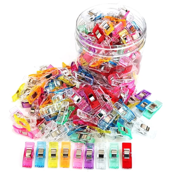 Clips de Costura Otylzto 100 Piezas Colores Surtidos 2.7 cm