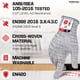 thumbnail image 2 of Guantes Resistentes al Corte FORTEM Nivel 5 Protección 25 cm, 2 of 6
