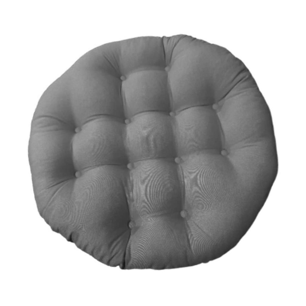 Magideal - Cojín Acolchado Para Asiento, Cojín Para Silla Con Forma De Huevo, Cojín Para Silla Colgante, Tela Suave, Cojín Grueso Para Silla De Patio, Diámetro D Gris Oscuro