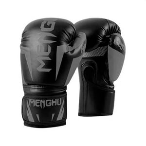 Guantes De Box Boxeo Menghu Tigre Series Artes Marciales - Negro 16 Onz