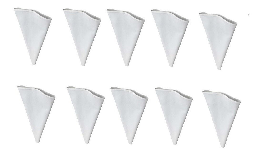 Genérico - Pack 10 Manga Pastelera Profesional Tela Mangas De Tela 40Cm