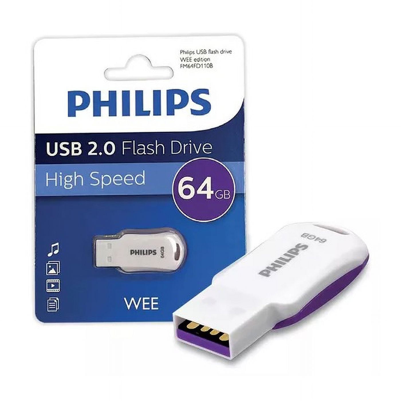 Philips - Pendrive Usb 2.0 64gb