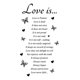 thumbnail image 1 of Decomural Love Is Butterfly WS-42957, 1 of 2