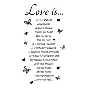 Rienda Libre Graphics - Decomural Love Is Butterfly Ws-42957