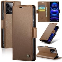 Caseme Tipo Cartera Xiaomi Poco X5 Pro 5G Con Cierre Magnético, Rfid, Tarjetero, Soporte, Carga Inalámbrica