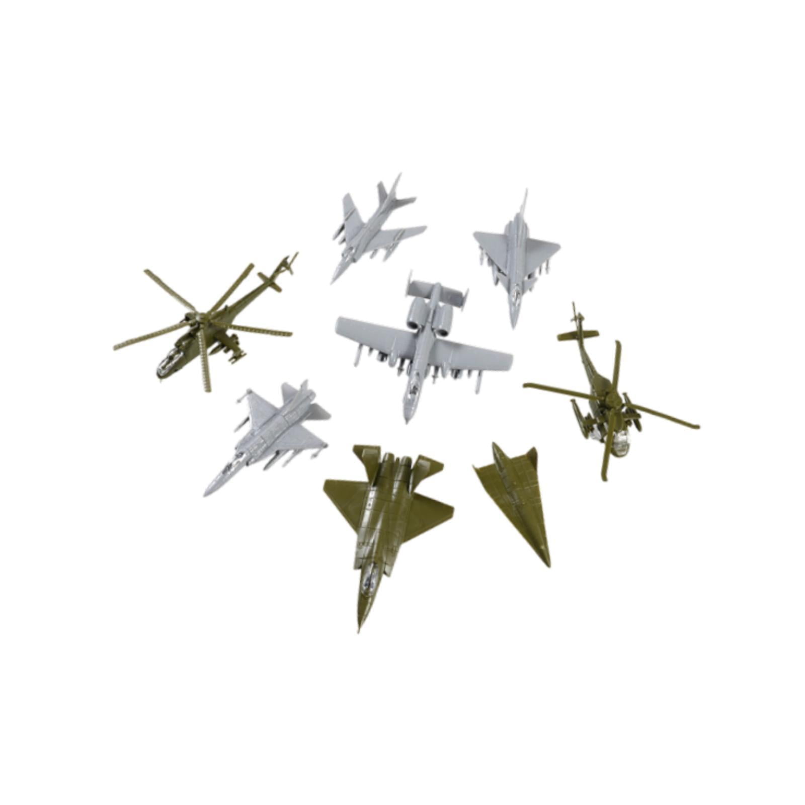 Magideal - 8 Piezas De Modelo De Avión A Escala 1/144, Juego De Aviones De Construcción, Exhibición Estática, Juguete De Avión, Coleccionables De Aviación, Adorn Estilo B