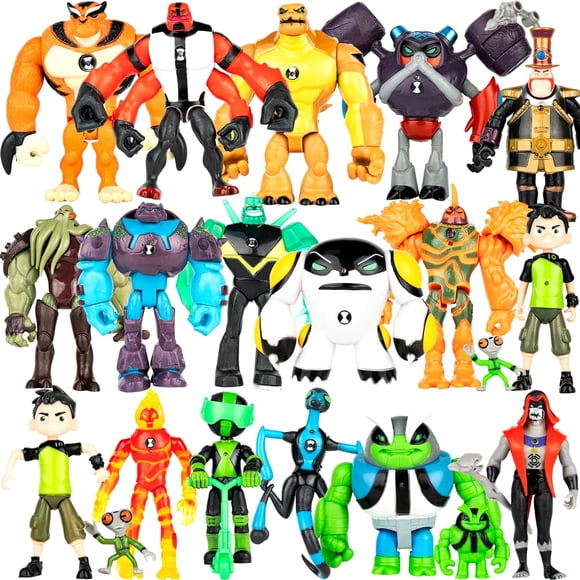 Juego de figuras de acción MUKSSE Omnitrix, 20 unidades, con adornos para tartas