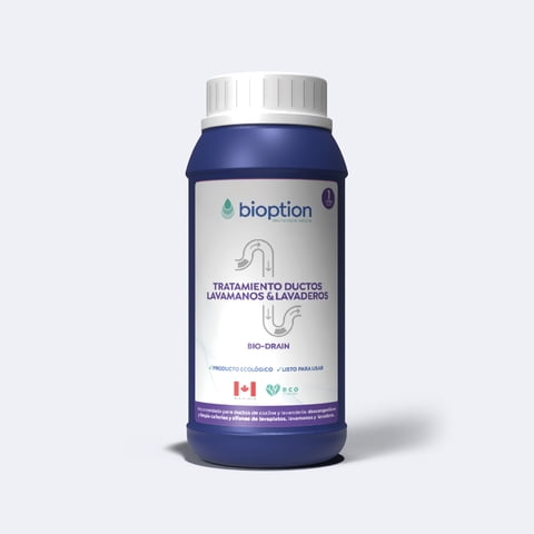Biodrain Bioption 1L: Limpiador Enzimático De Drenajes Y