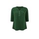 thumbnail image 1 of GRACE & GRANDEUR Blusa Casual Elegante para Mujer Talla Grande de Escuela o Universidad, Cuello con Pliegues y Botones al Frente, Mangas 3/4, Talla 3X, Verde Oscuro, 1 of 6