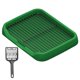 thumbnail image 5 of Inodoro Para Perros Que Mantiene Las Patas Y Los Pisos Limpios, Rejillas De Malla Extraíbles, Bandeja Para Orinal Interior, Color Verde, 5 of 5
