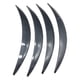 thumbnail image 1 of 4 Piezas De Molduras Genéricas Para Arcos De Cejas De Rueda De Coche, Molduras De Borde Ensanchado Para Guardabarros, Fibra De Carbono, 1 of 5