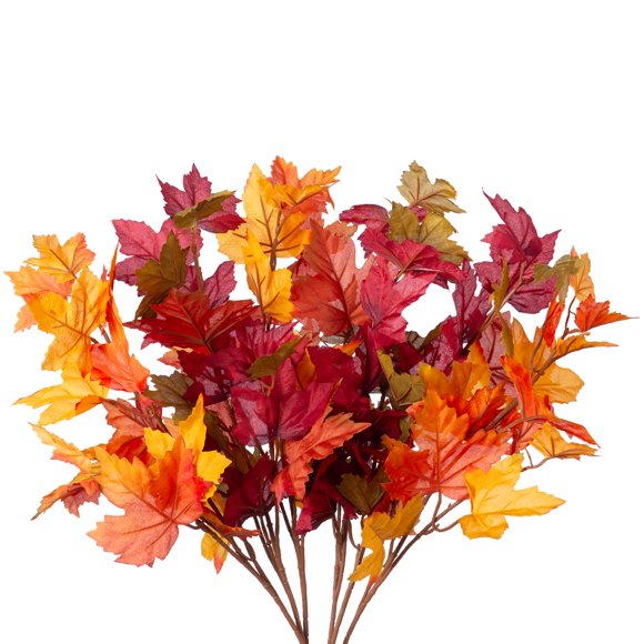 Planta artificial INXUGAO 55 cm 6 piezas hojas de arce otoñales