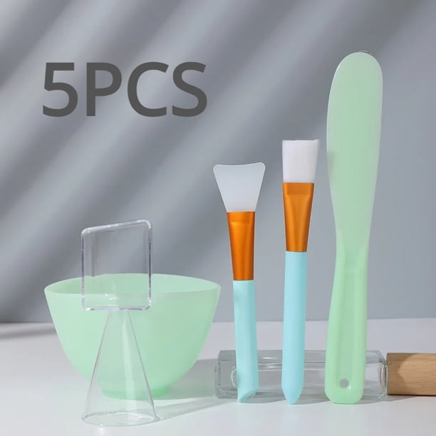 Soft Bowl Skin Care White Silicone Mask Bowl Set Soft Mask Bowl Set of Homemade Mask Tools Cosmetics Beauty Health Makeup