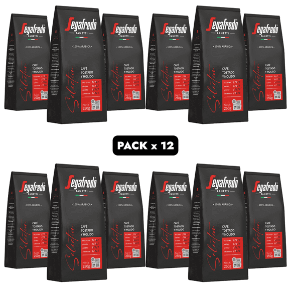 Café Molido Selection Segafredo Zanetti Italiano 250 g – Pack 12 (3 kg)