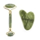 thumbnail image 1 of 2pcs/kit Gua Sha Massager For Face Care Jade Rollers Beauty Health Skin Scraping Chin Lifting Natural Stone Gouache Massage, 1 of 3
