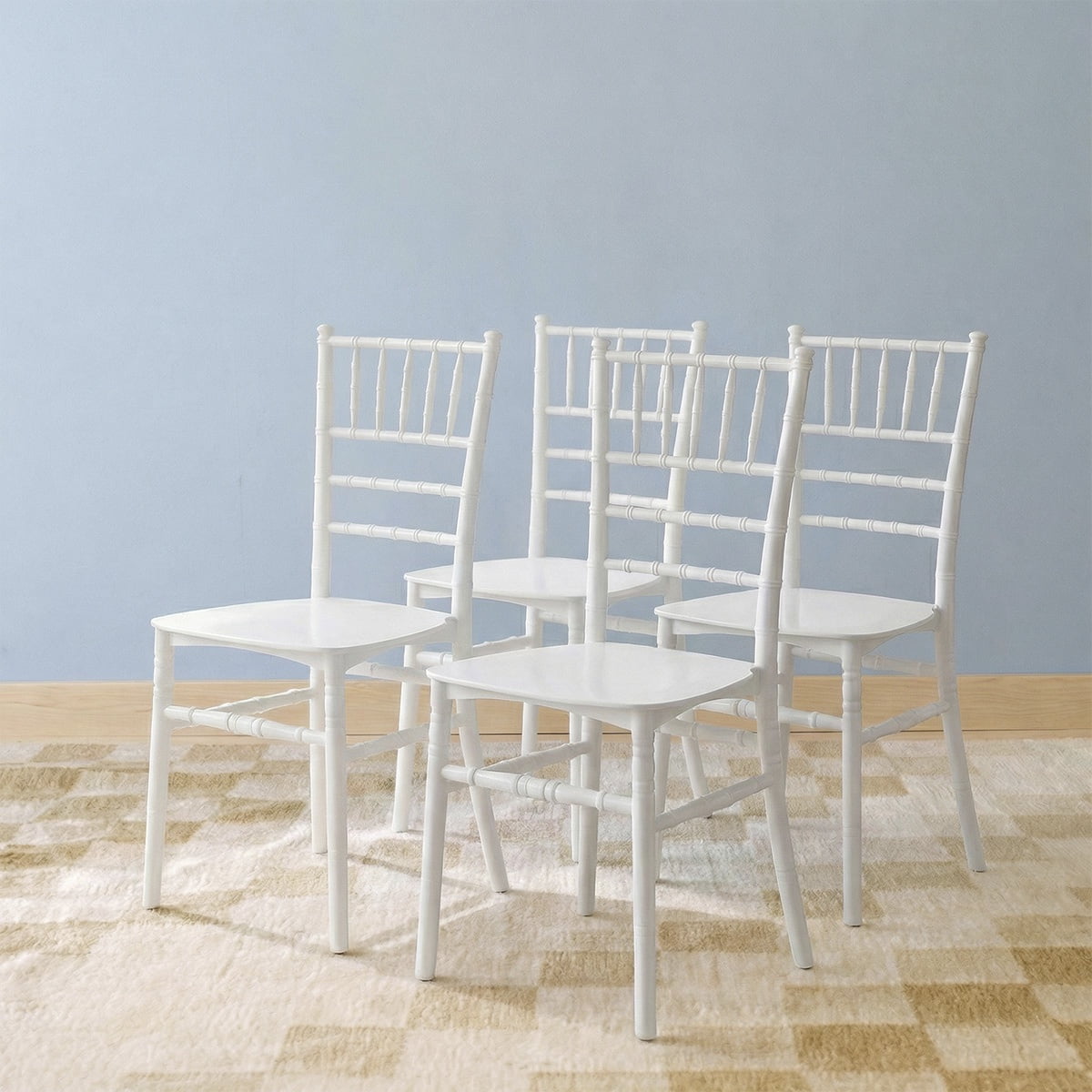 Venhoouse - Pack 4 Sillas Chiavari Para Comedor Eventos Apilable Polipropileno