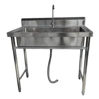 Prochef - Lavafondos Acero Inoxidable 100X60X90 Cm. Con Grifería