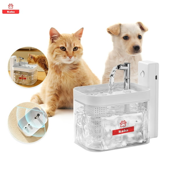 Bebedero Mascota Con Sensor Gatos Perros Funte Agua 1500ml