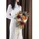 thumbnail image 2 of Ramo de boda en cascada Floinla 30 cm Naranja Quemado, 2 of 8
