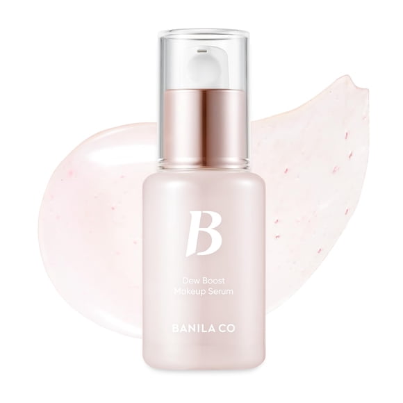 BANILA CO Suero Dew Boost - Base con Brillo de Piel de Cristal (1.01 fl oz / 30 ml)