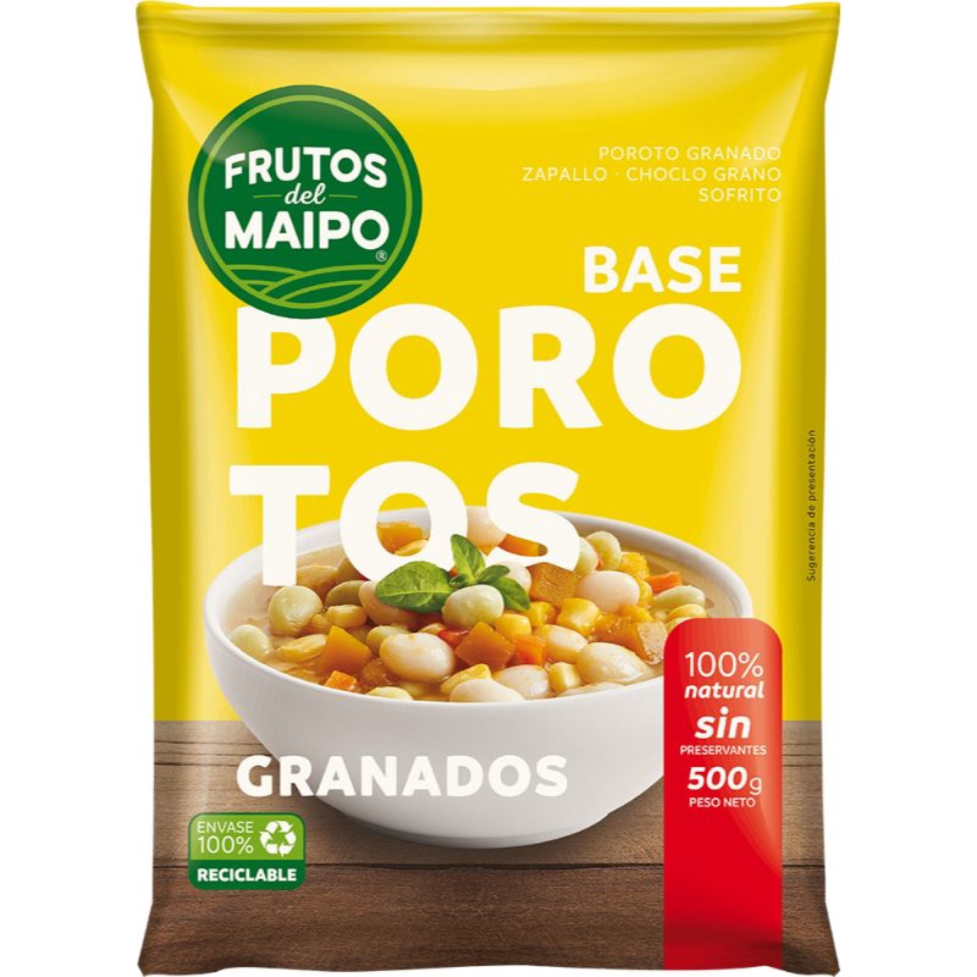 Base Para Cocinar Porotos Granados 500 gr Frutos Del Maipo