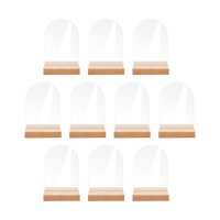 Bothyi - 10 Tarjetas De Mesa Acrílicas Transparentes, Tarjetas De Asiento Con Soporte Para Recepción De Boda, 6Cm X 0,2Cm X 9Cm