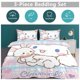 thumbnail image 2 of Cartoon Cinnamoroll 3-Piece Bed Set Warm And Comfortable Kawaii Bedding Set Cute Soft Microfiber Bedclothes for Boys Girls Kids, 2 of 5